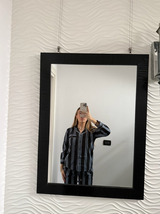 Pigiama 100% puro cotone organico a righe, made in Jaipur