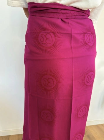 Pareo mare stampato a mano, fantasia Ibiza