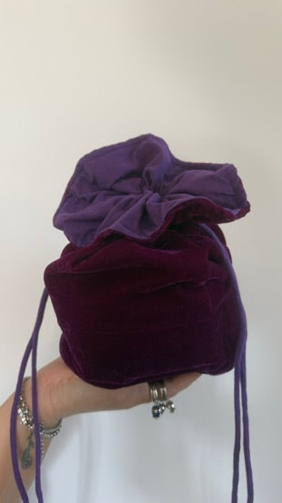 Beauty pochette in velluto
