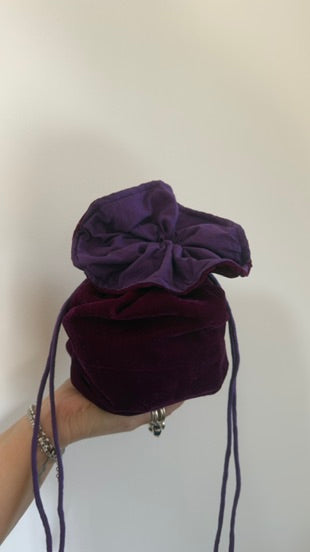 Beauty pochette in velluto