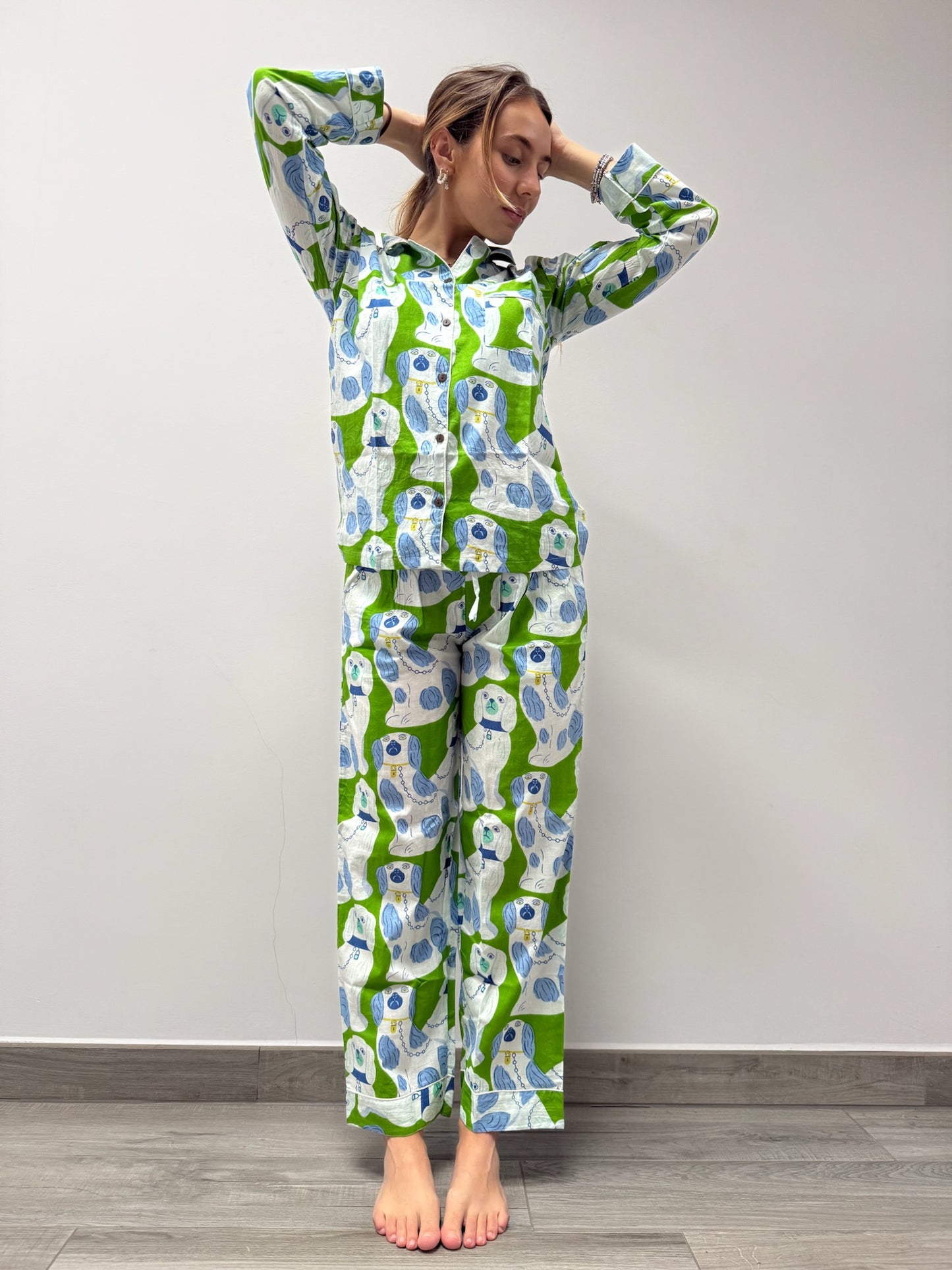 Pigiama 100% puro cotone organico, made in Jaipur