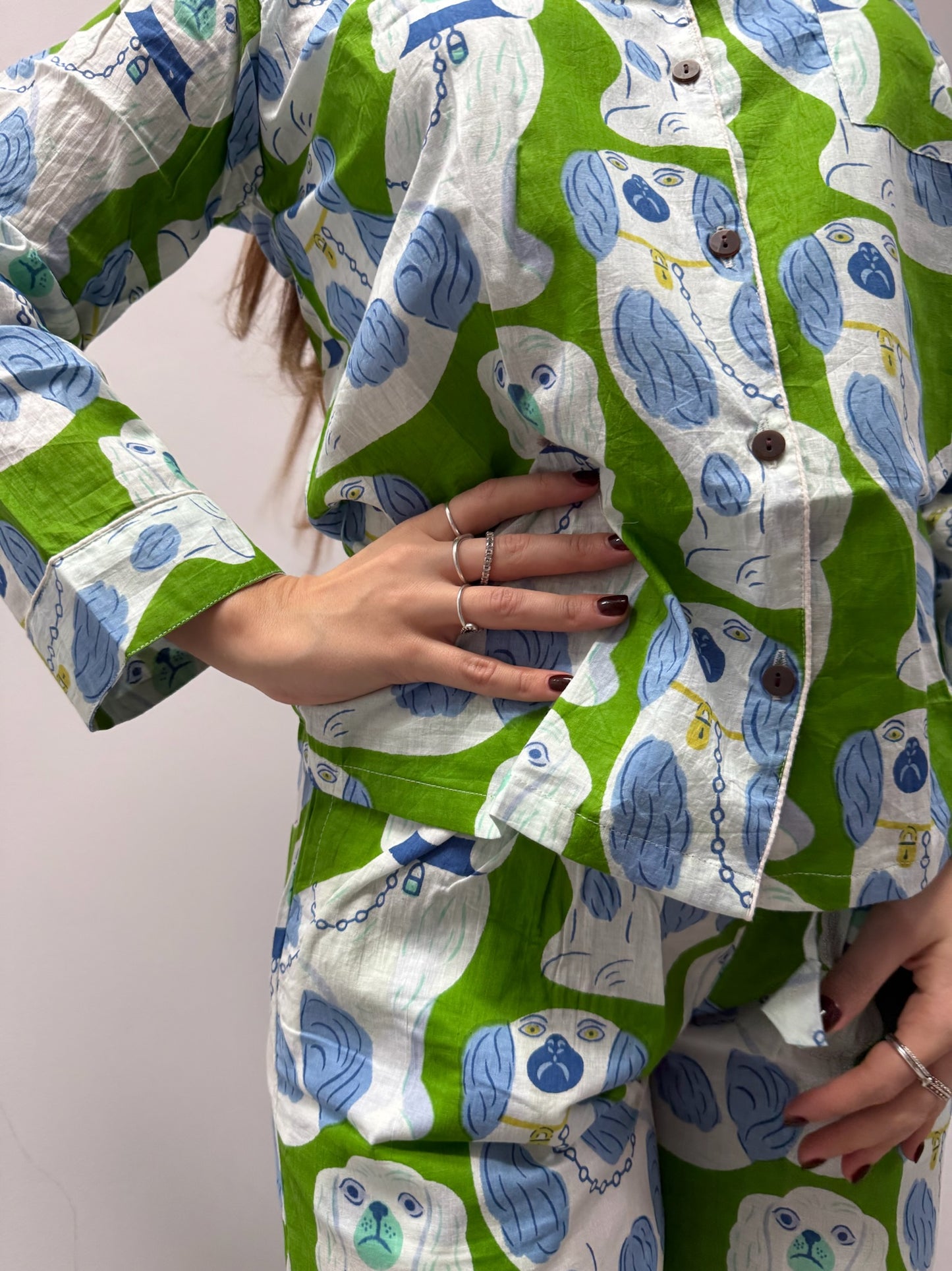 Pigiama 100% puro cotone organico, made in Jaipur