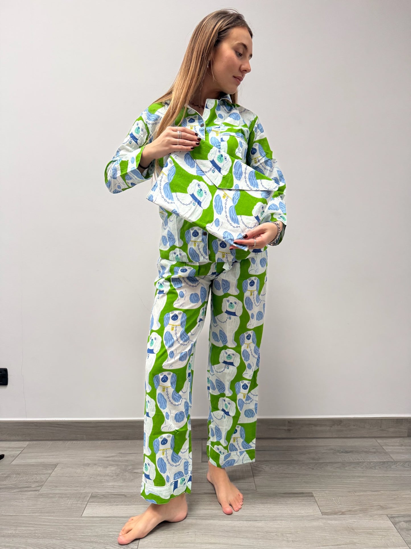 Pigiama 100% puro cotone organico, made in Jaipur