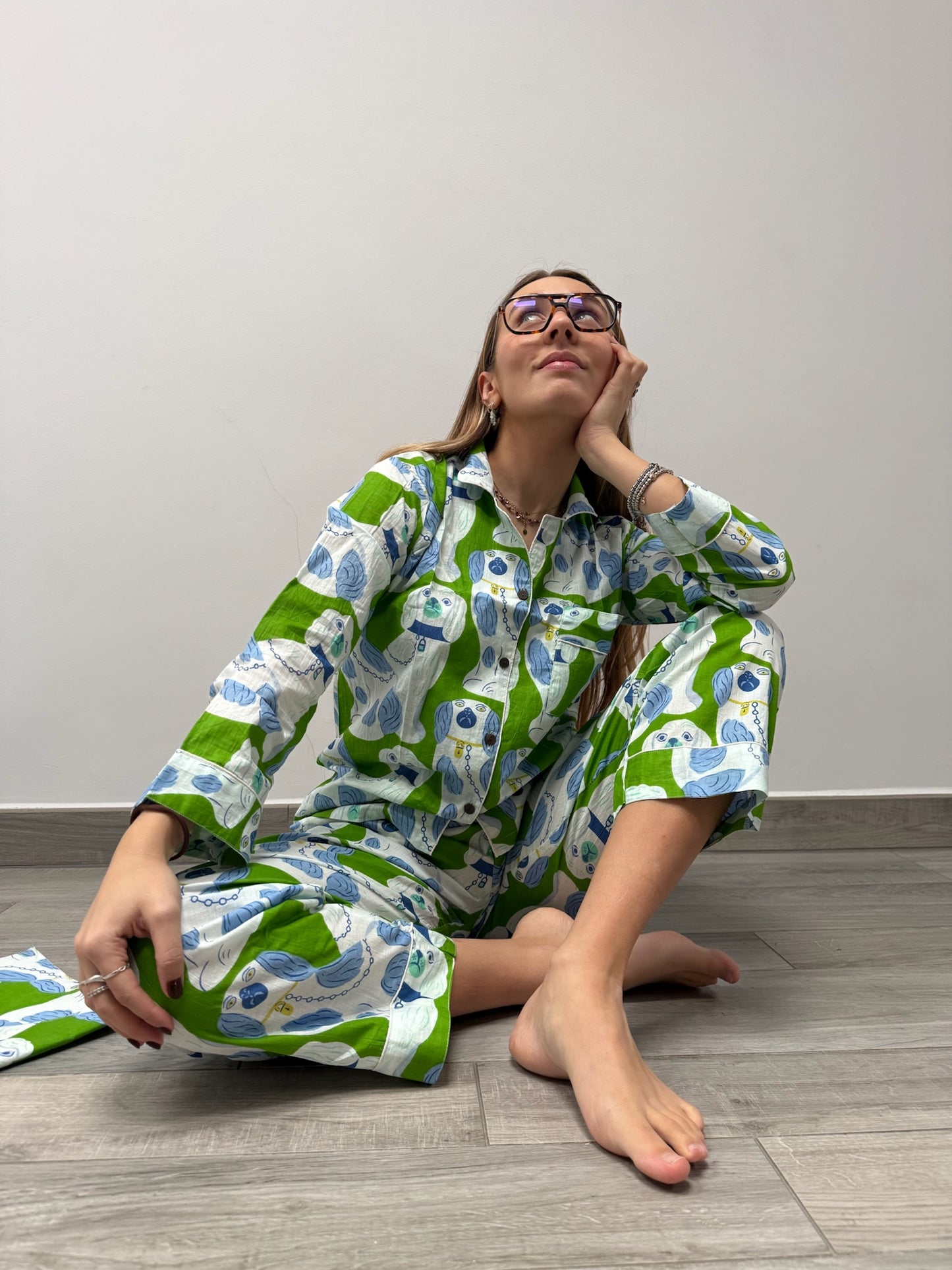 Pigiama 100% puro cotone organico, made in Jaipur