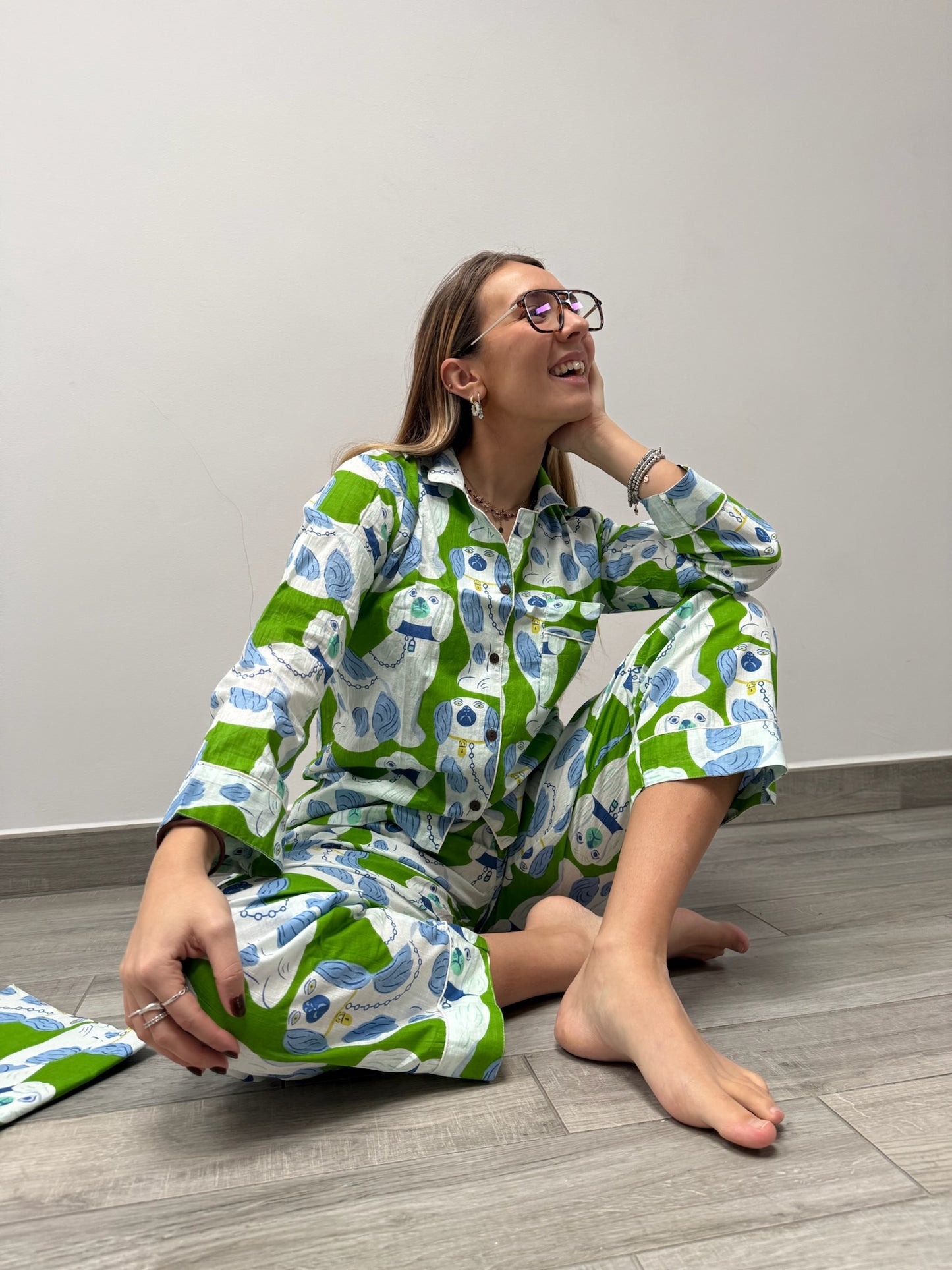 Pigiama 100% puro cotone organico, made in Jaipur