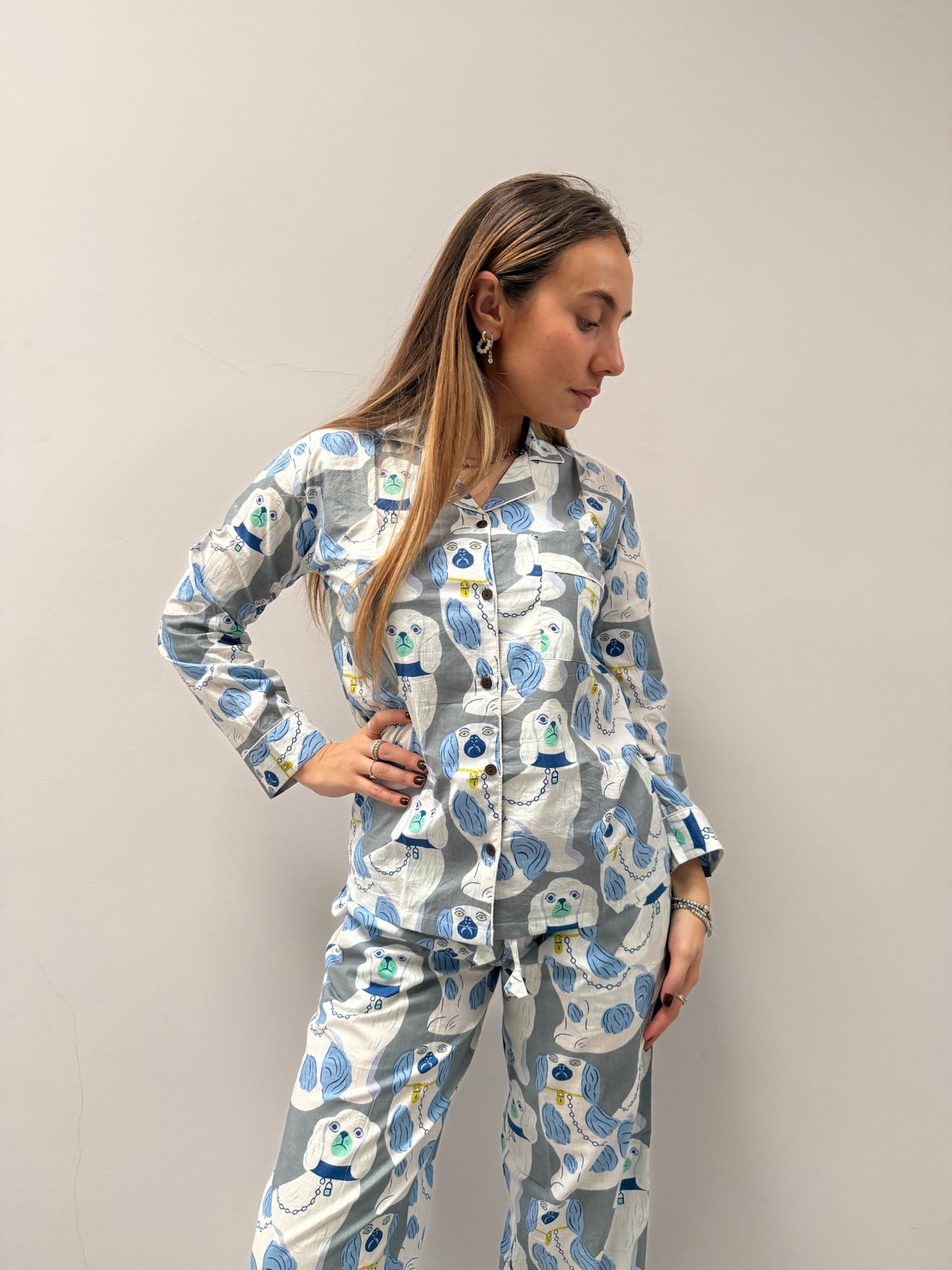 Pigiama 100% puro cotone organico, made in Jaipur