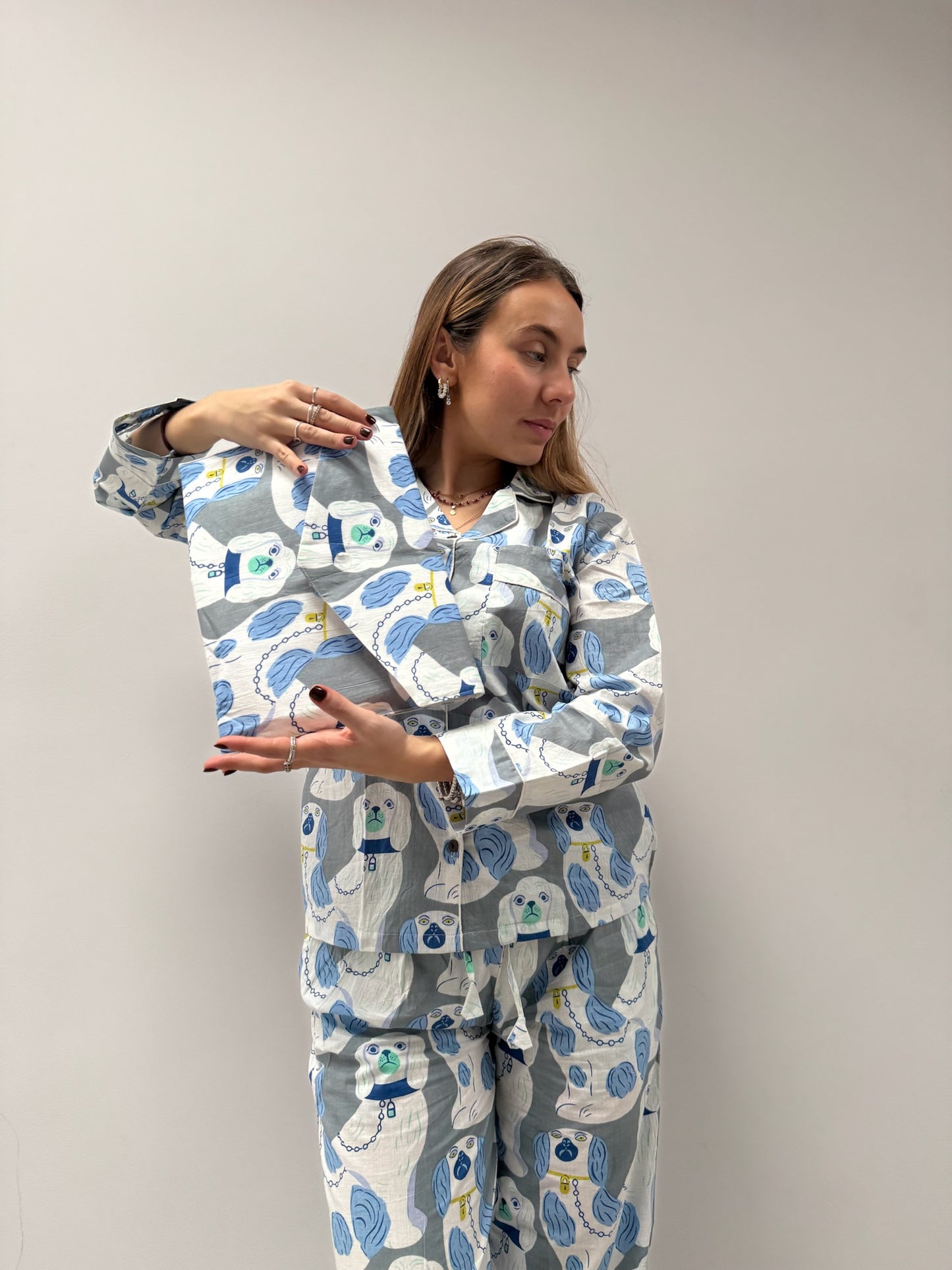 Pigiama 100% puro cotone organico, made in Jaipur